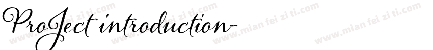 ProJect introduction字体转换